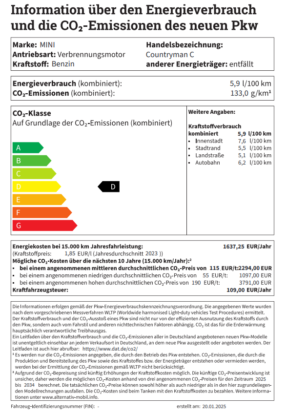 PKW Label