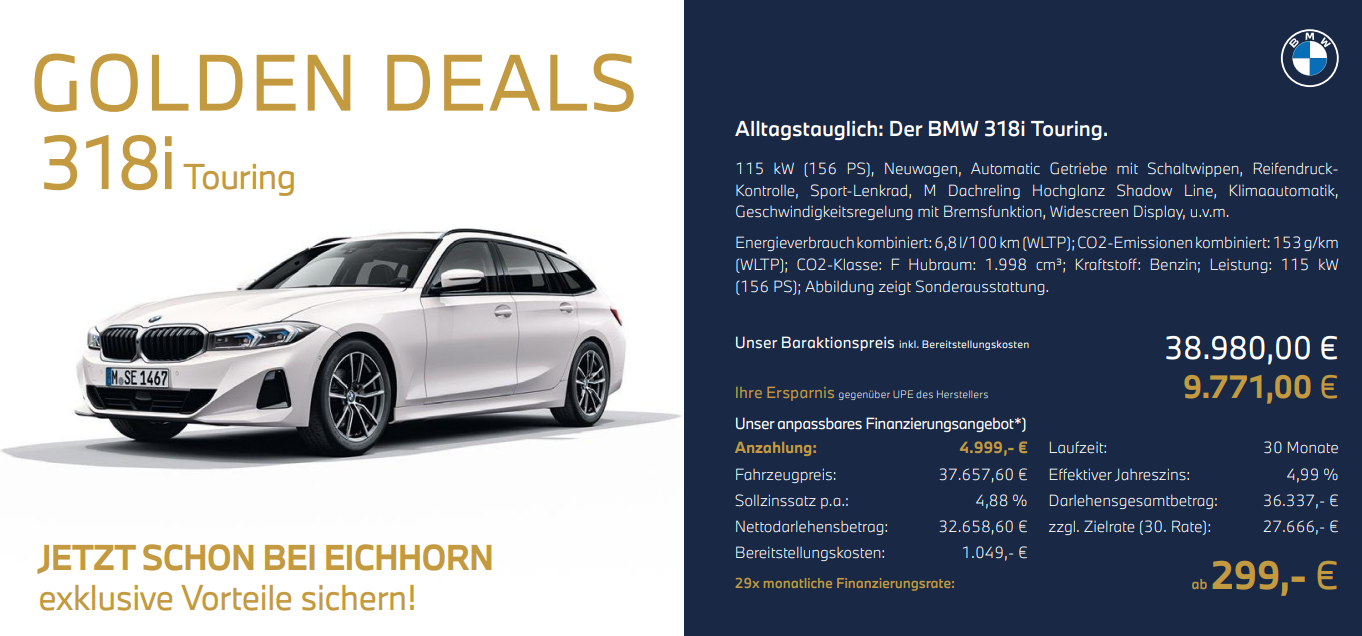 Golden Deal BMW 3er